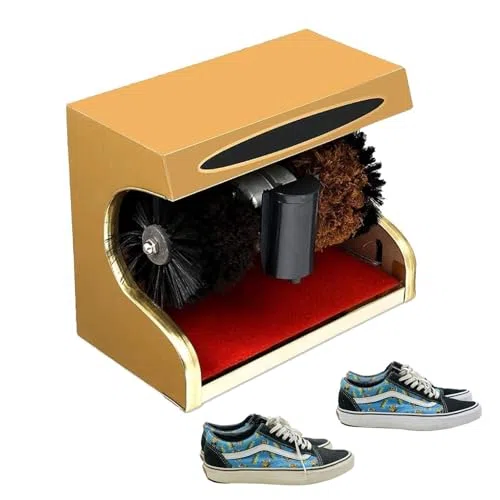 Lucidatrice elettrica per scarpe, lucidatrice automatica a induzione, con spazzola combinata, per uso domestico e commerciale