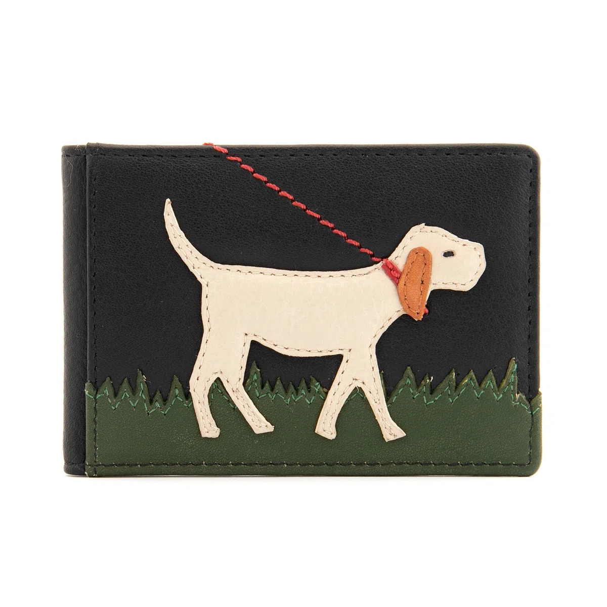 Yoshi Porta carte da viaggio in pelle Dog Walk