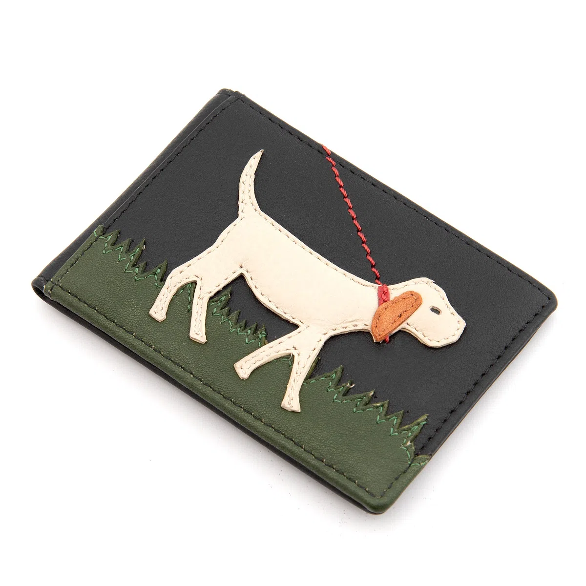 Yoshi Porta carte da viaggio in pelle Dog Walk