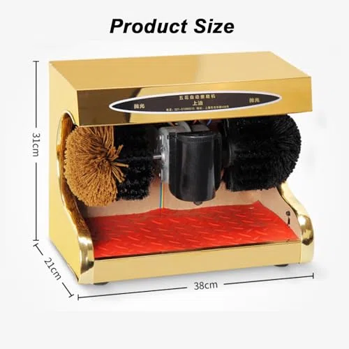 Lucidatrice elettrica per scarpe, lucidatrice automatica a induzione, con spazzola combinata, per uso domestico e commerciale