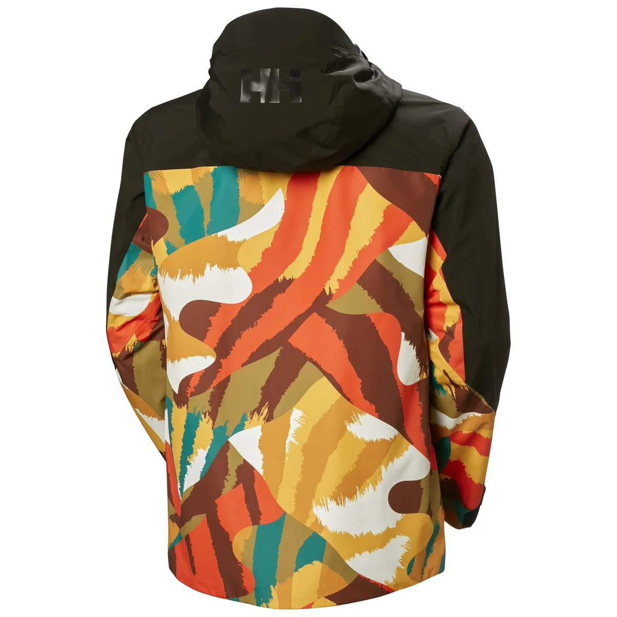 Helly-Hansen ULLR D Shell Graphic Jacket - Giacca da sci da uomo, impermeabile, traspirante, con cappuccio regolabile